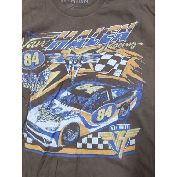 VAN HALEN BAND TEE SHORT SLEEVE BROWN SMALL - Picture 4 of 7